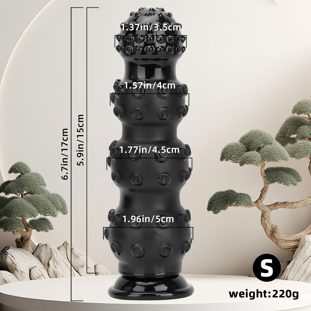 13 Inch Black Beaded Monster Tentacle Dildo