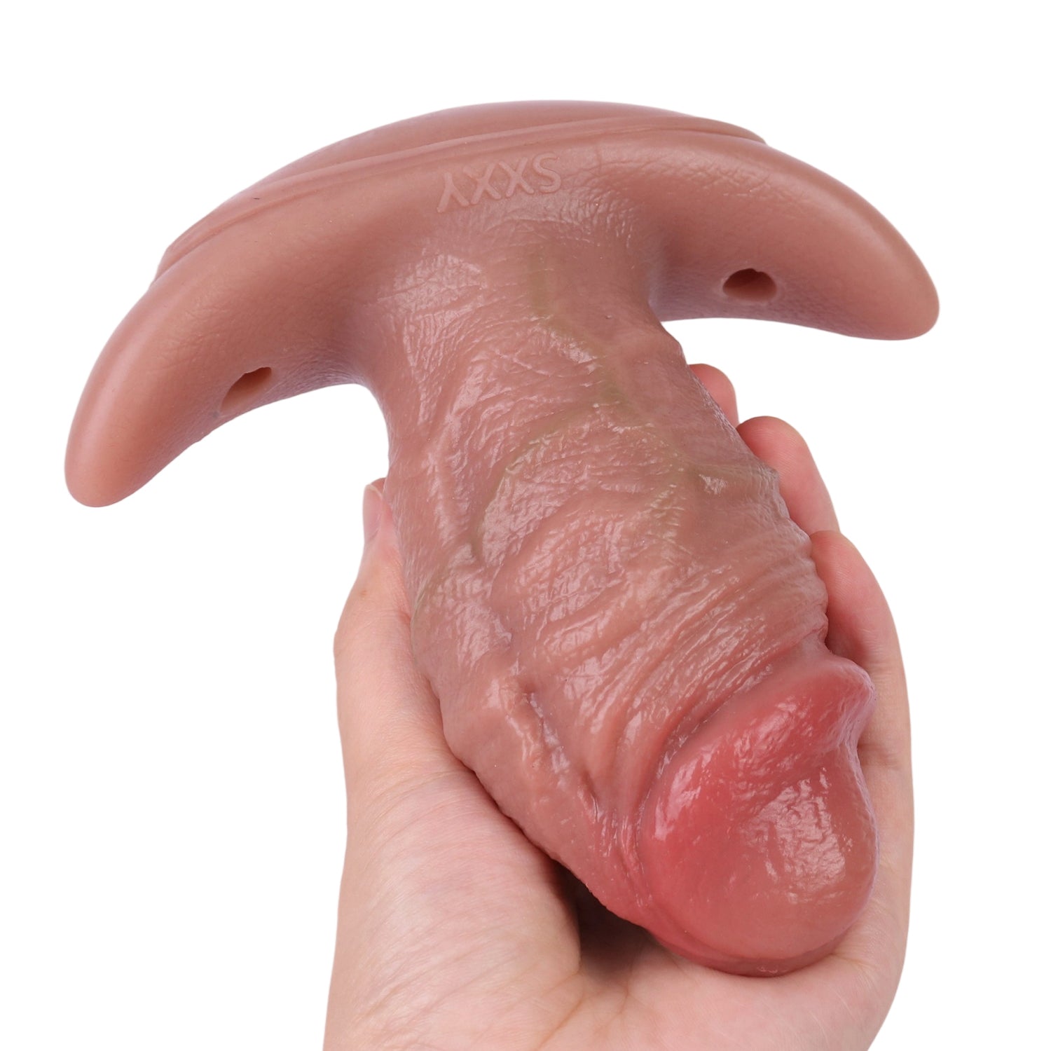 4.7 Inch Fat Realistic Penis Vibrating Butt Plug