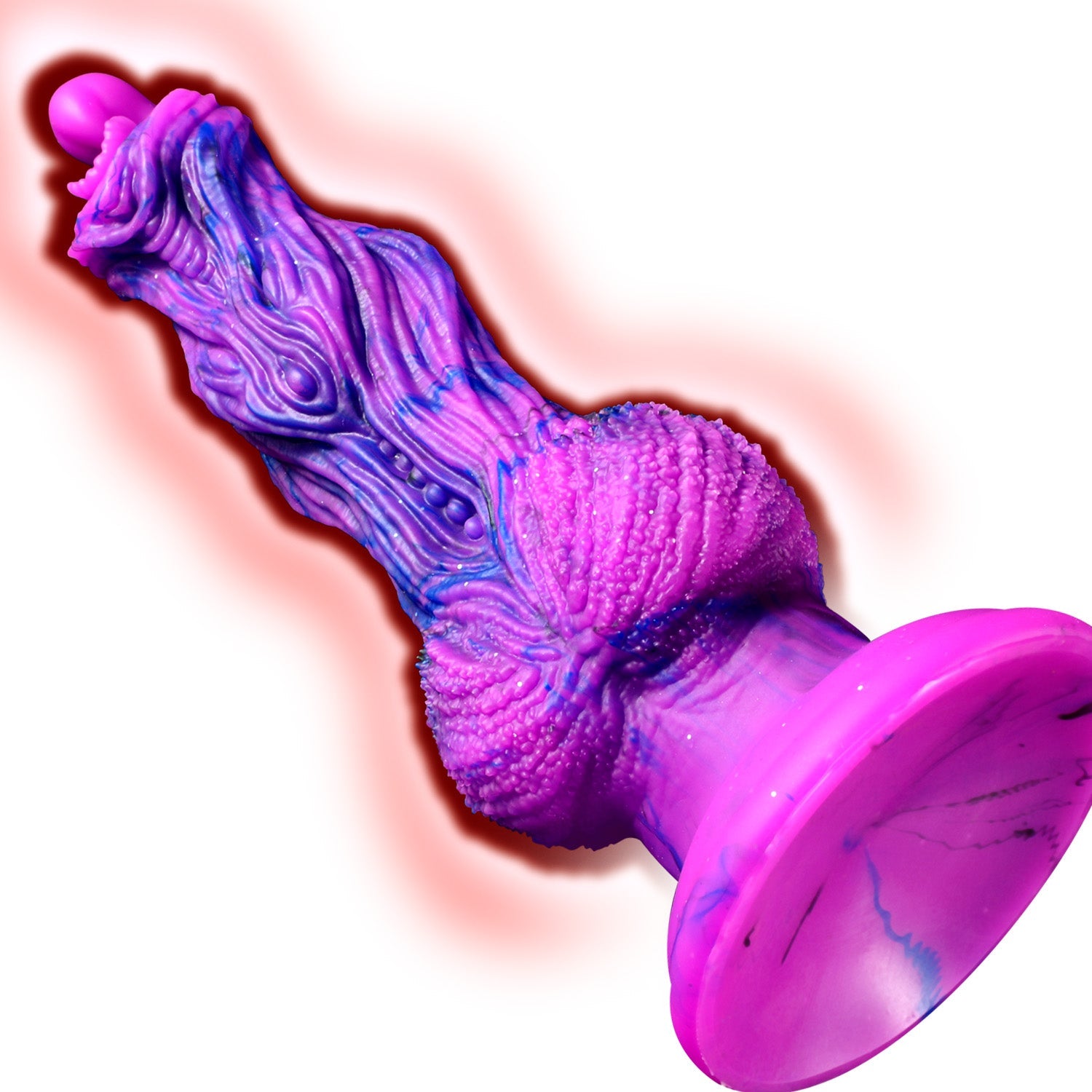 9 Inch Purple Silicone Alien Dog Dildo