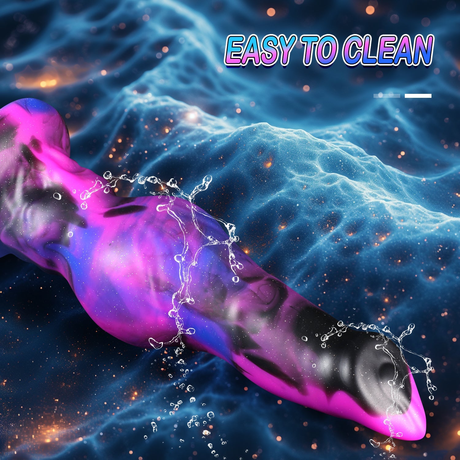 Fantasy Purple Silicone Dog Knot Dildo