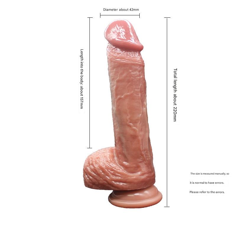 8 Inch Realistic Textured Control Thrusting Dildo