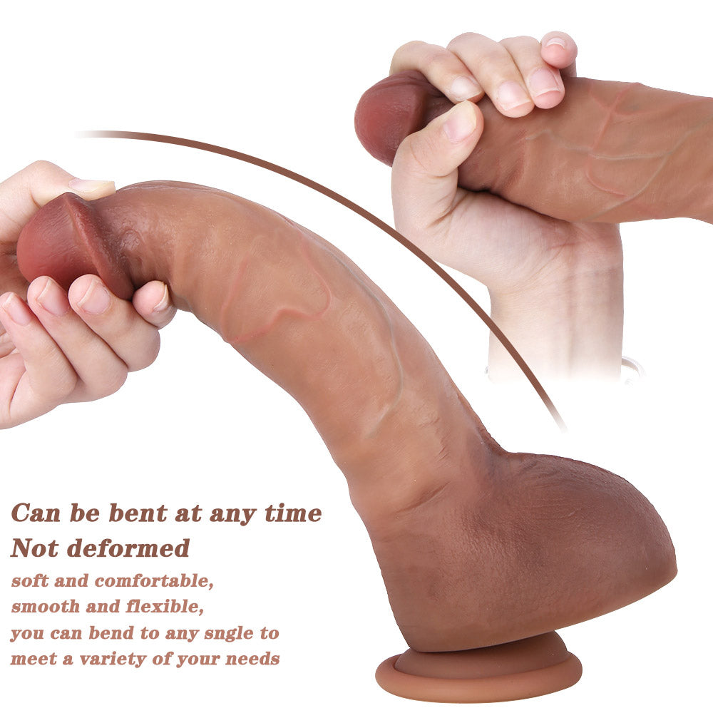 9 Inch Big Soft Realistic Dildo