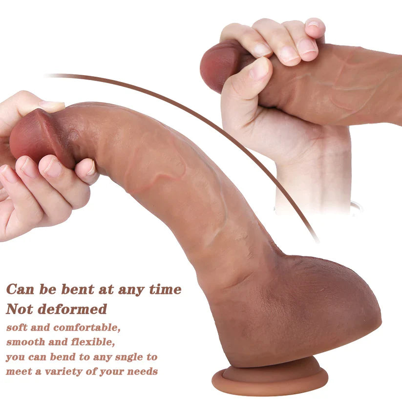 9 Inch Silicone Enlarged Realistic Dildo