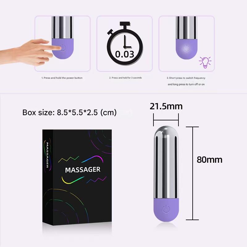 Super Strong Silver Bullet Vibrator