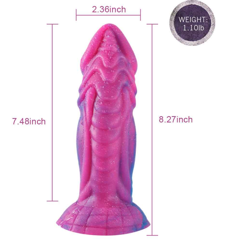 8 Inch Pink Fantasy Godzilla Monster Dildo