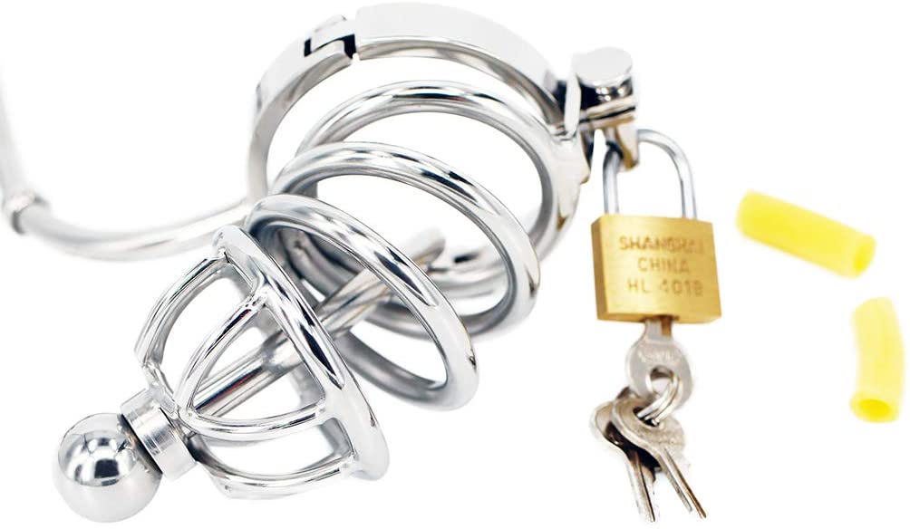 Chastity Cage Urethral Lock Anal Hook