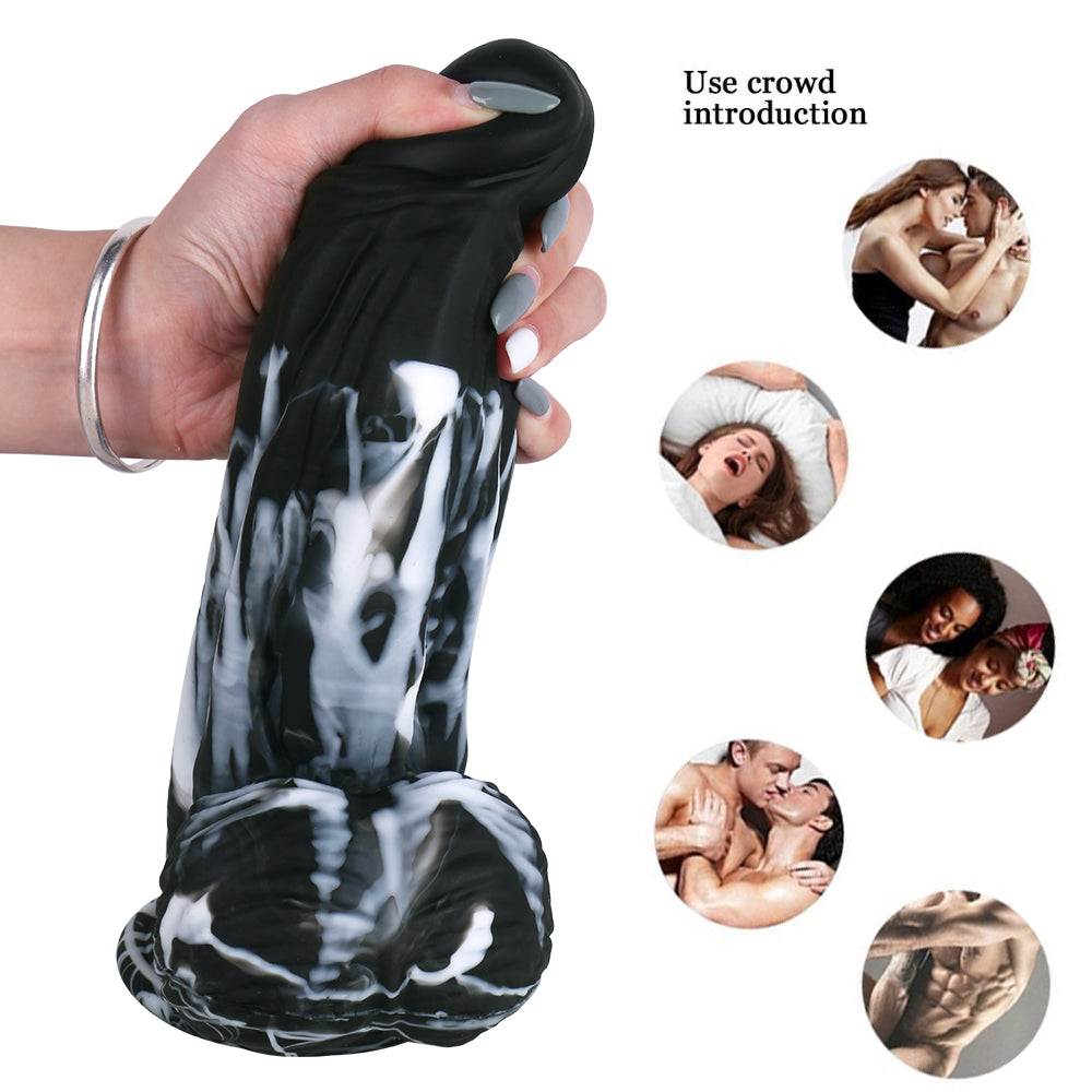 9 Inch Silicone Silverback Fantasy Big Dildo