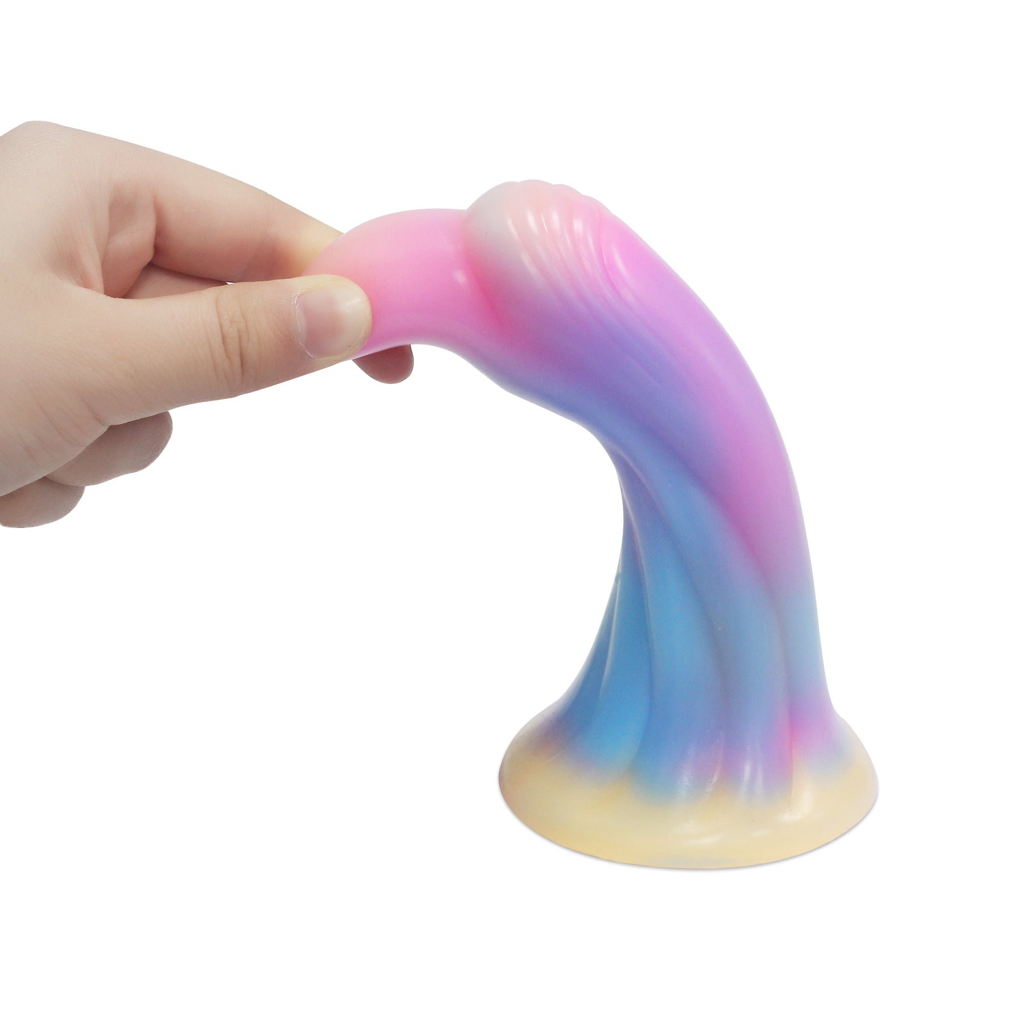 6.18 Inch Colorful Thumb Anal Dildo