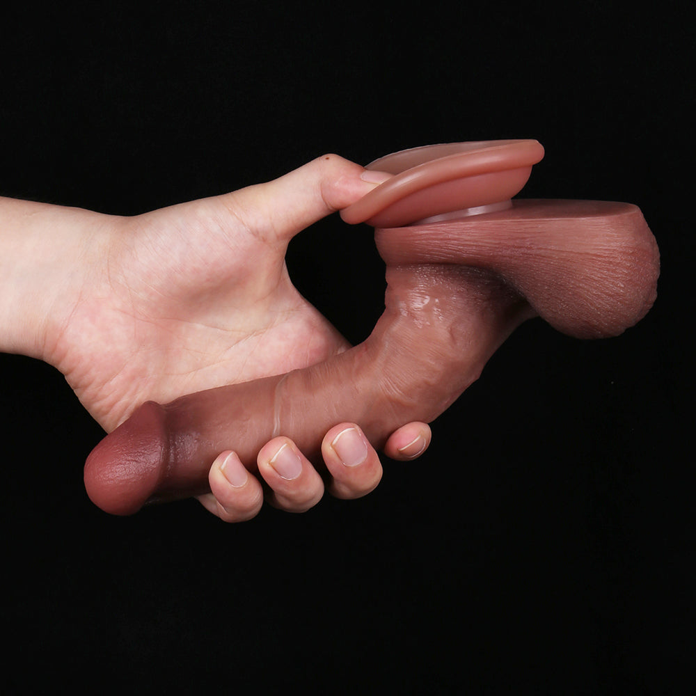 Liquid Silicone 8 Inch Strap On Dildo