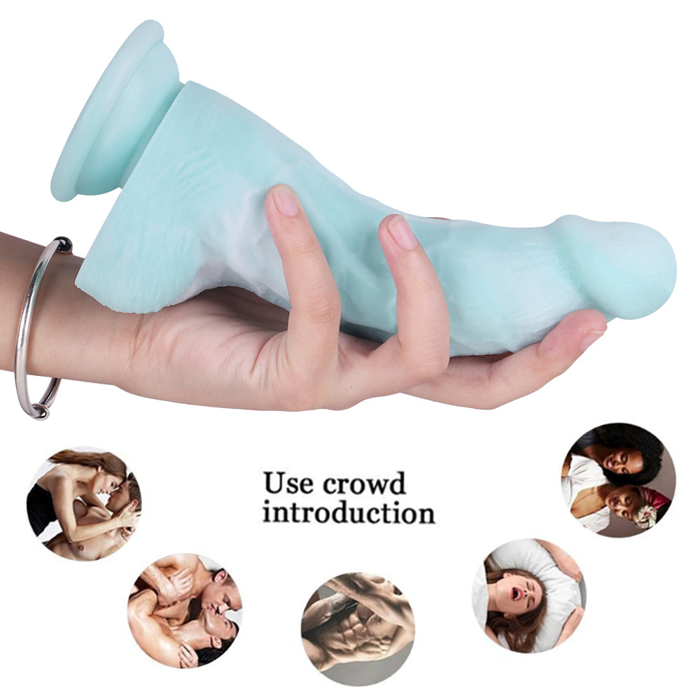 7 Inch Fat Silicone G Spot Realistic Dildo