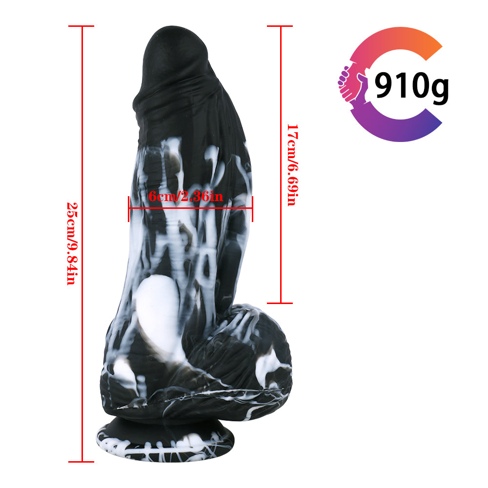 9 Inch Silicone Silverback Fantasy Big Dildo