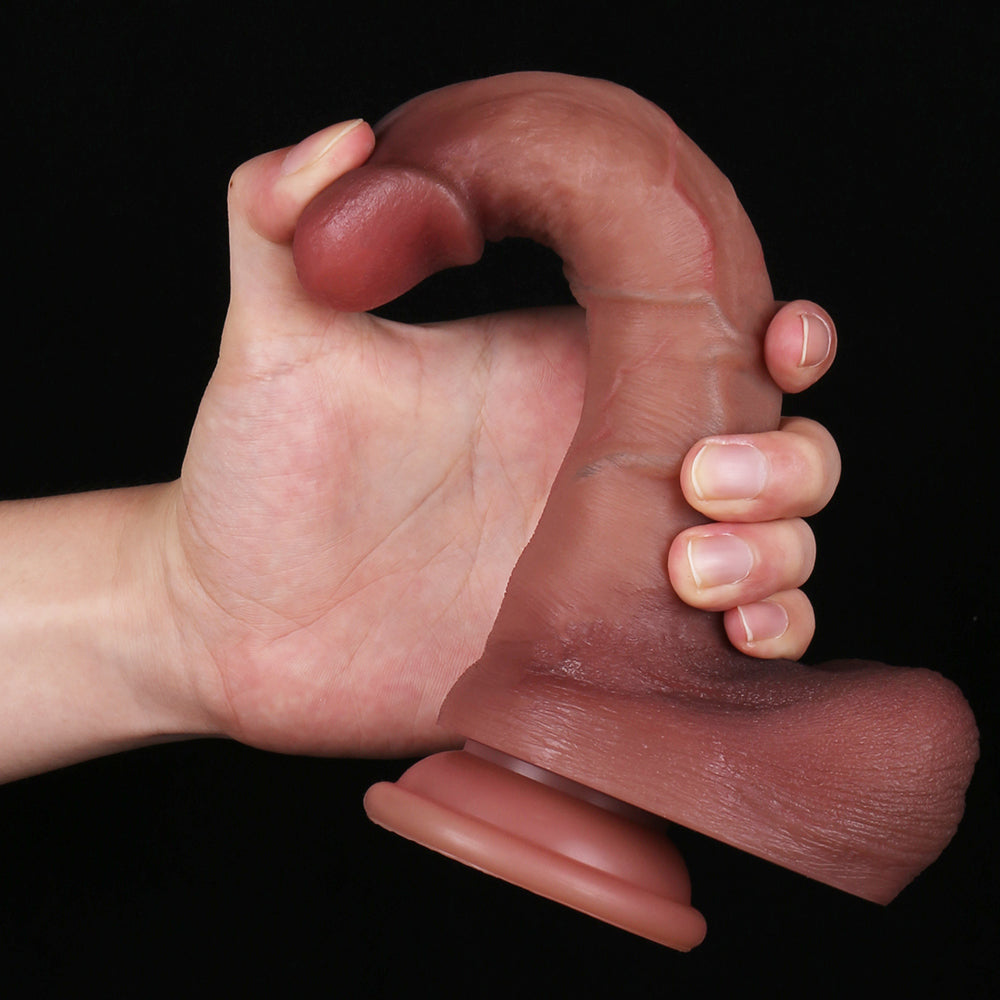 Liquid Silicone 8 Inch Strap On Dildo