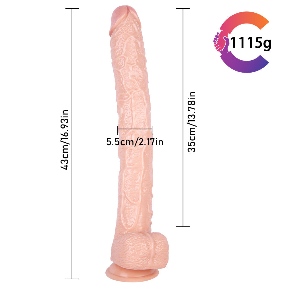 Big Strap On 16 Inch Realistic Dildo