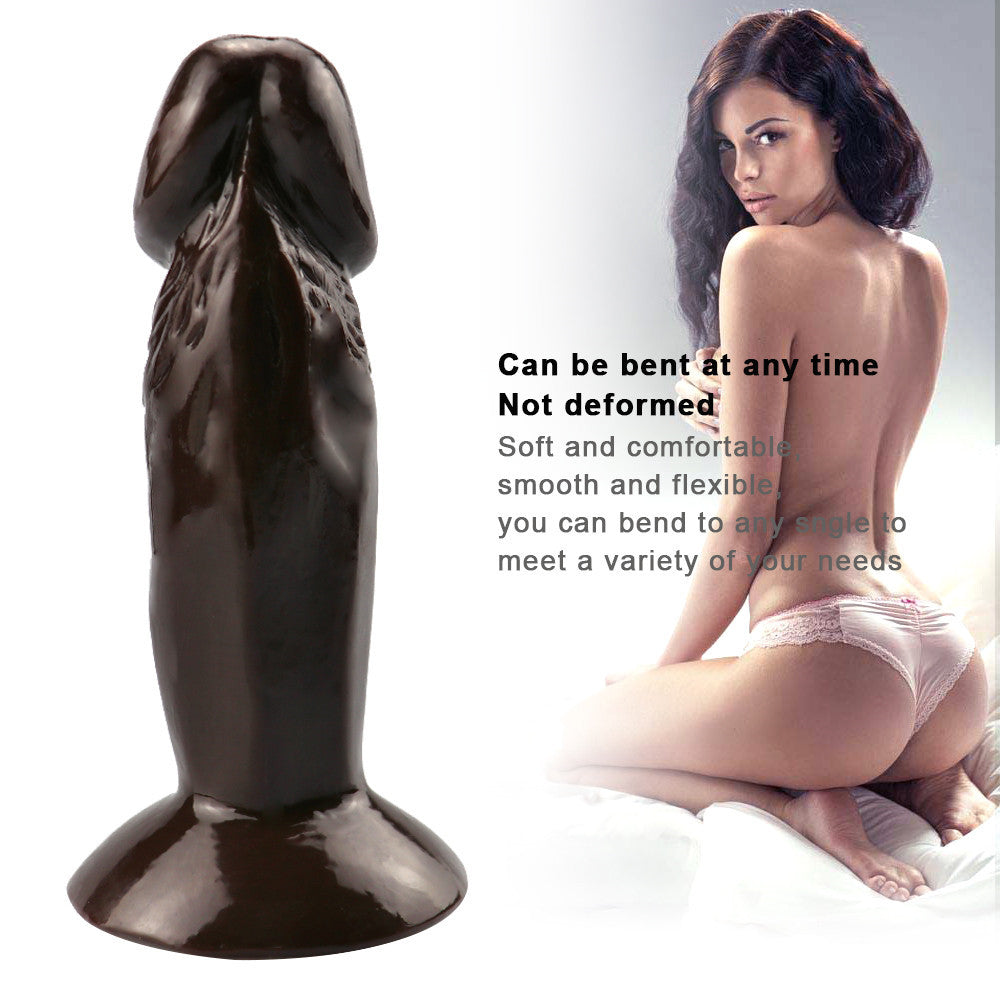 4 Inch Brown Realistic Straight Small Dildo