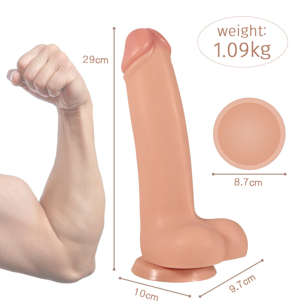 11 Inch Long Smooth Big Dildo