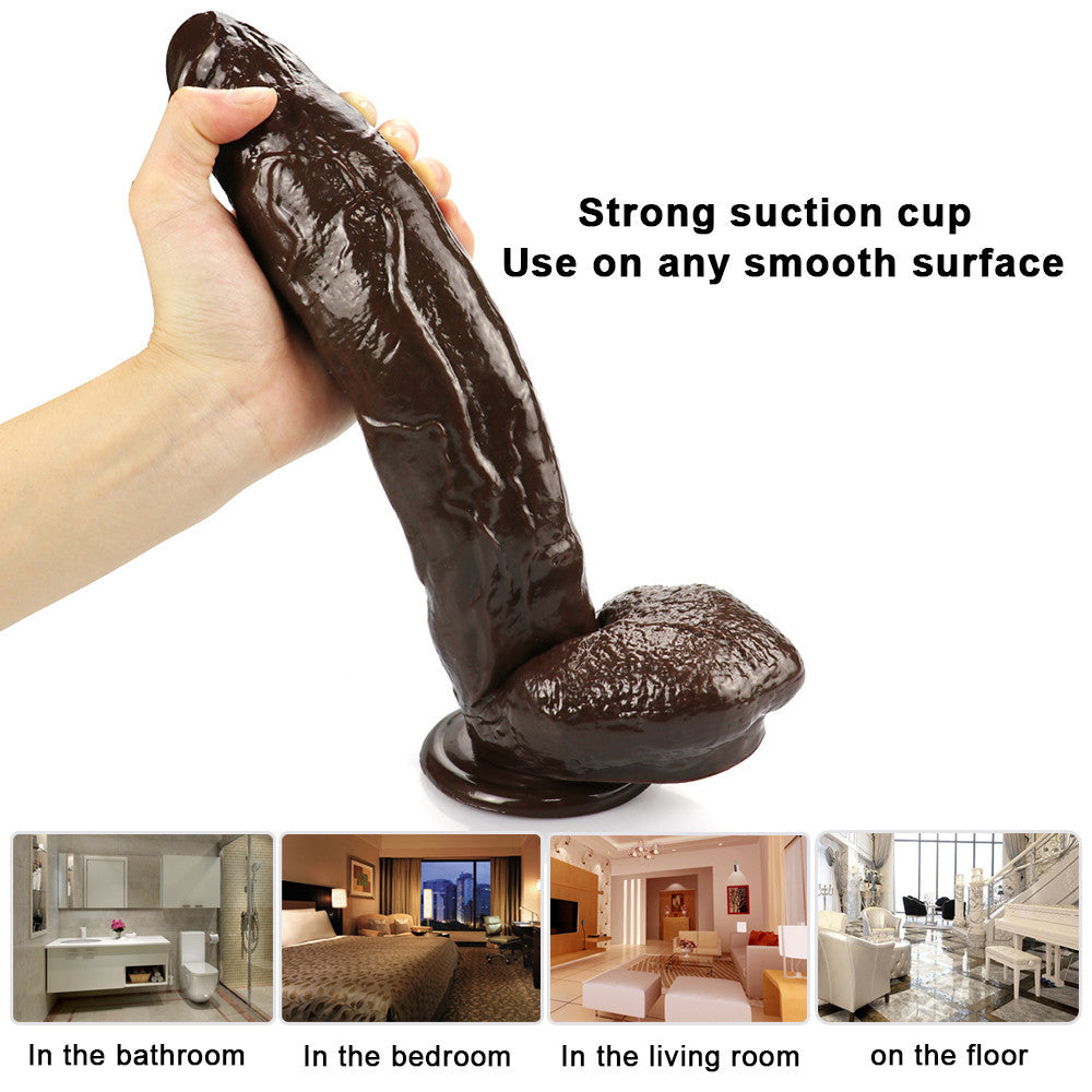 12 Inch Brown Thick Realistic Dildo