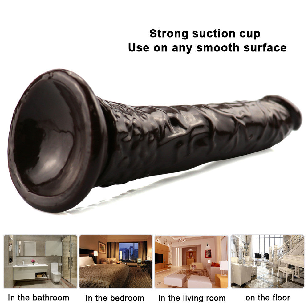 Brown 8 Inch Slim Beginner Anal Dildo