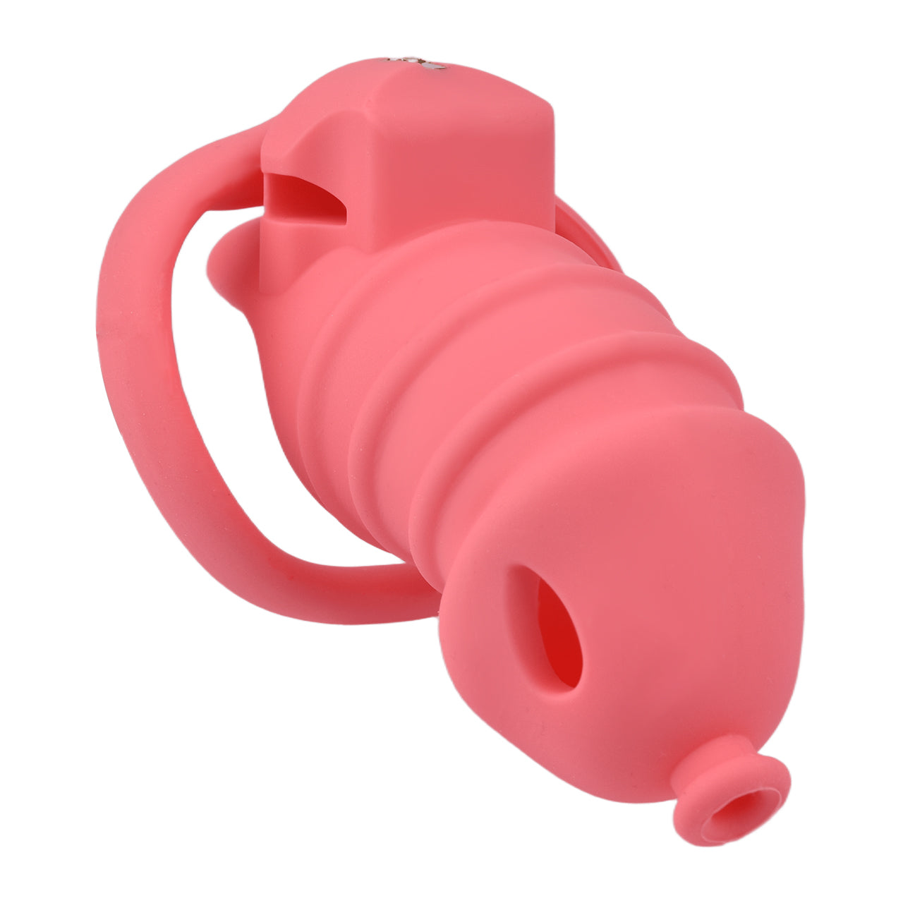 Pink Silicone Male Chastity Cage