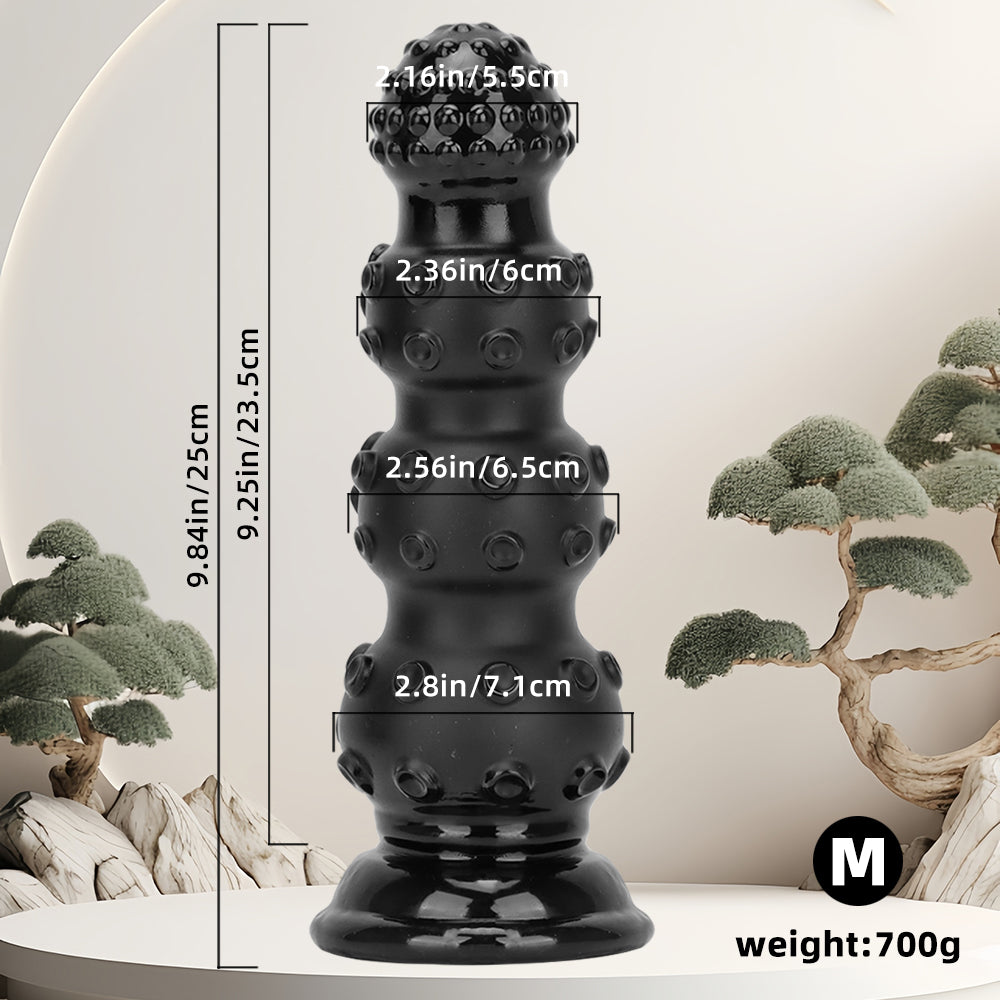 13 Inch Black Beaded Monster Tentacle Dildo