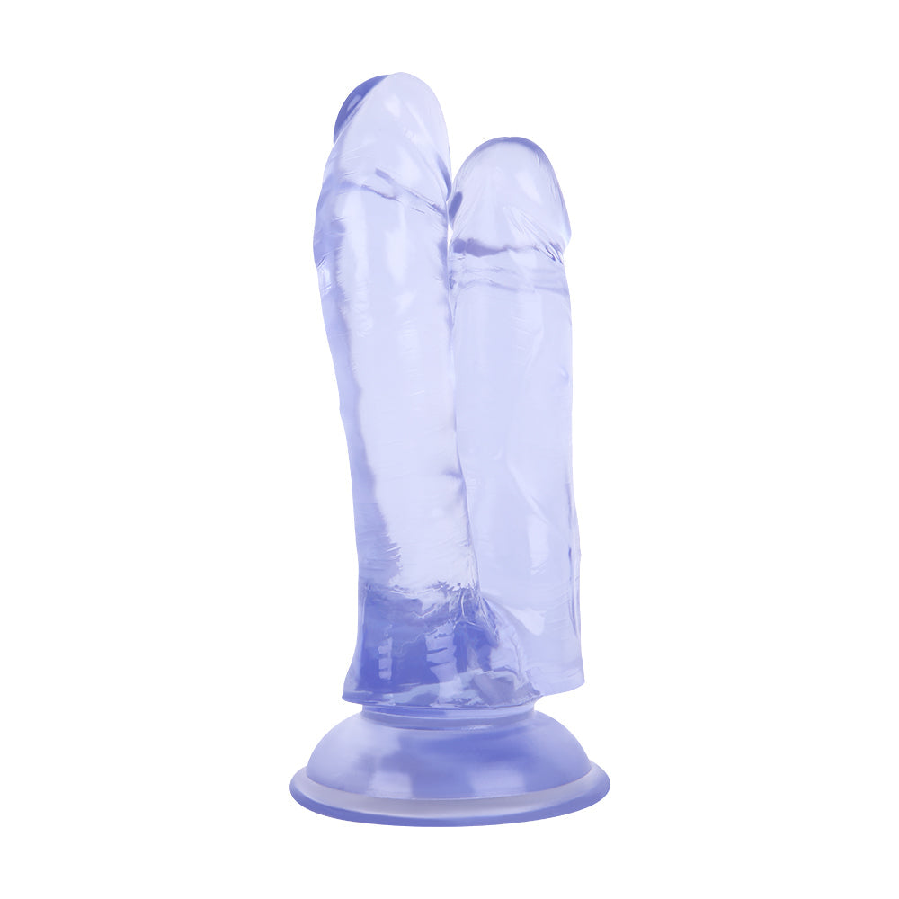 5 Inch Blue Small Jelly Double Penetration Dildo
