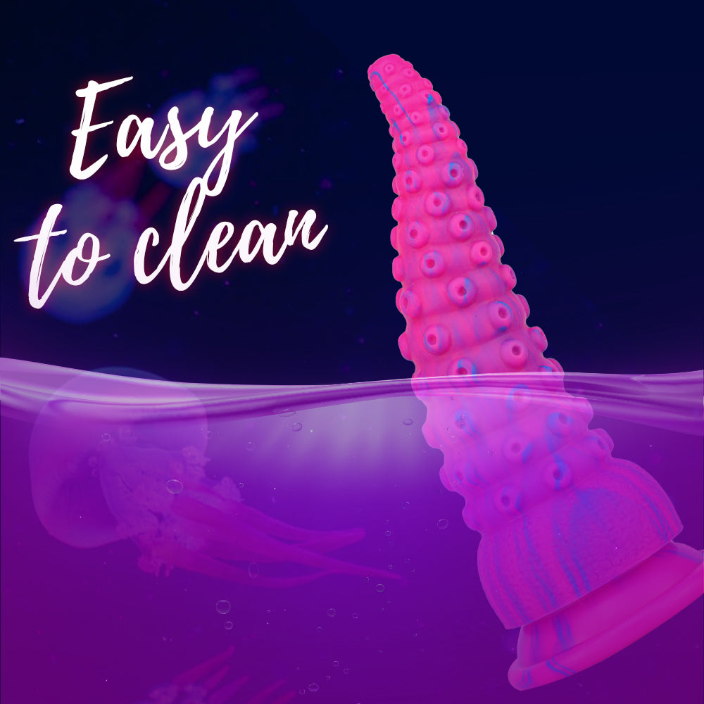 Pink Octopus Feet Suction Cup Tentacle Dildo