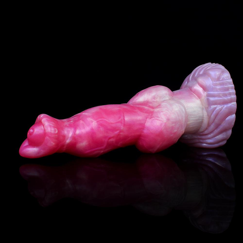 8 Inch Pink Knot Fantasy Dog Dildo