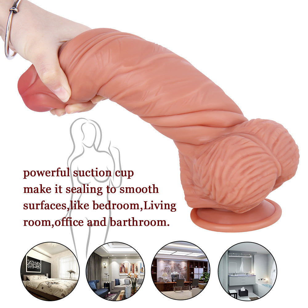 9.8 Inch Silicone Giant Realistic Dildo