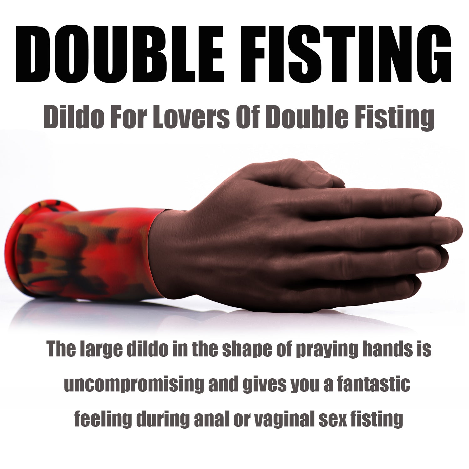 12 Inch Realistic Brown Hand Fist Dildo