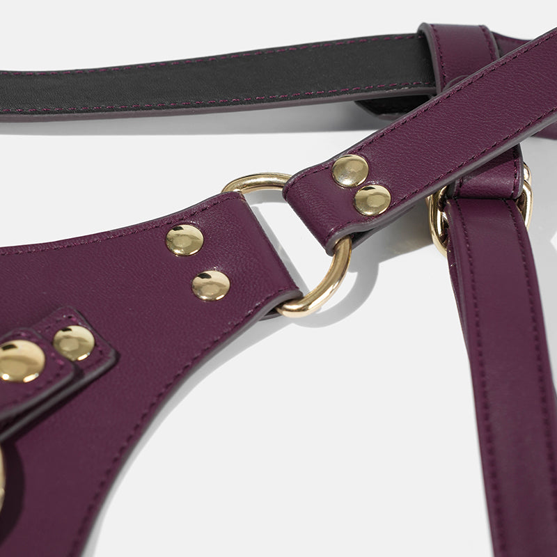 Well Made Quality Leather Dildo Strap On Harness