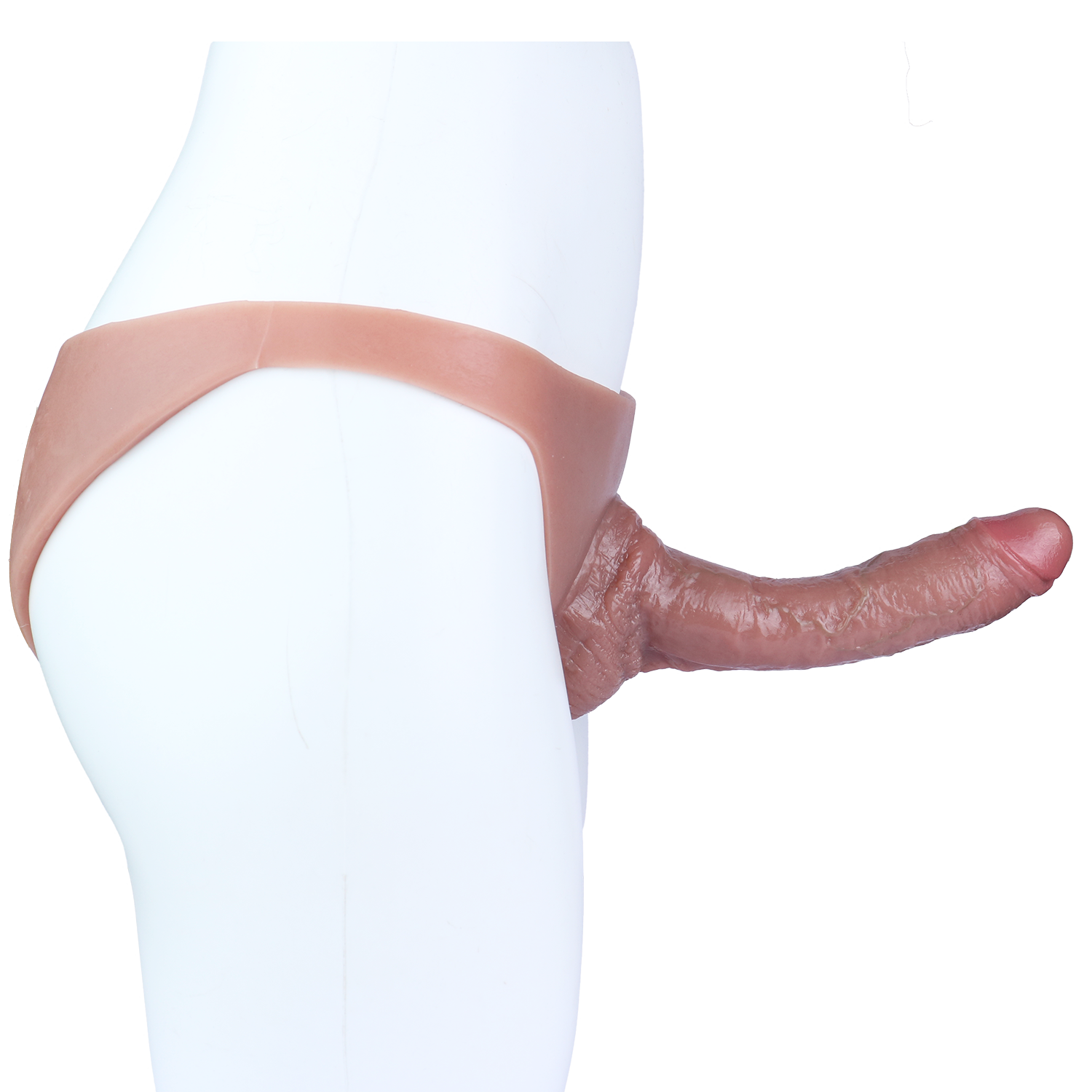 8 Inch Triangle Realistic Thick Dildo Panties