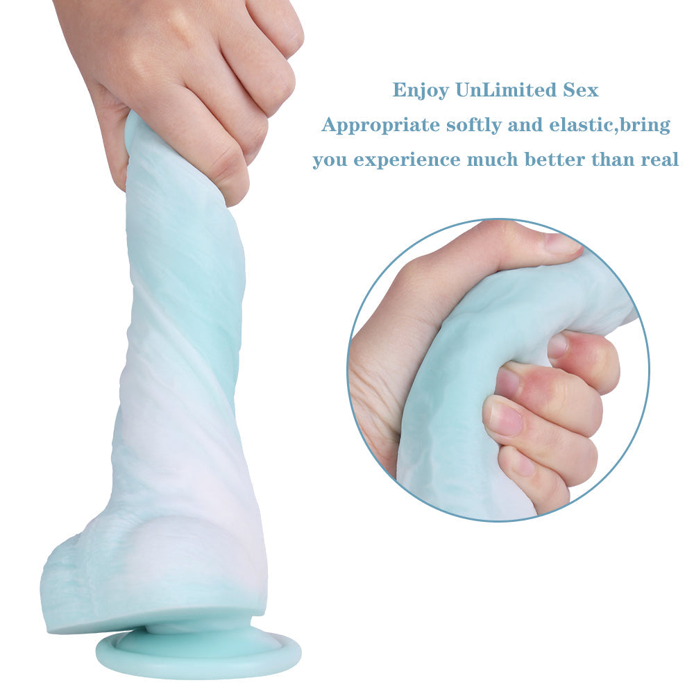 7 Inch Fat Silicone G Spot Realistic Dildo