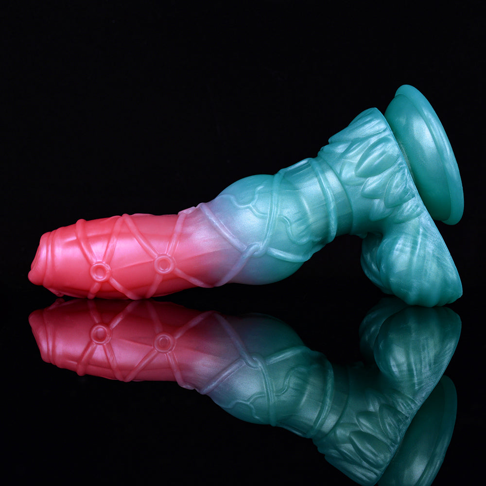 9 Inch Silicone Chain Seal Monster Dog Dildo