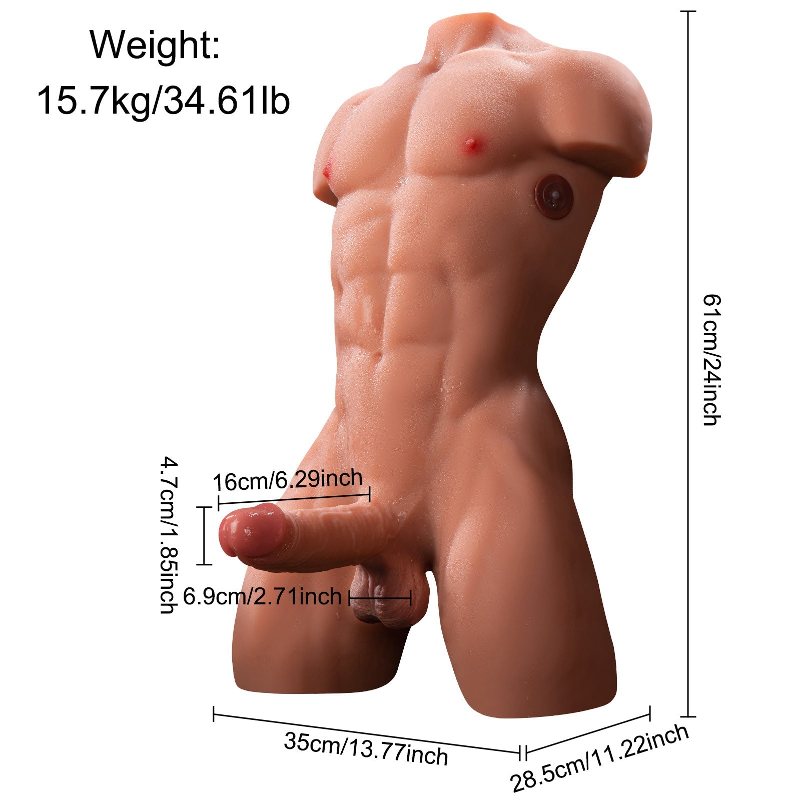 Strong Male Torso Electric Sex Doll
