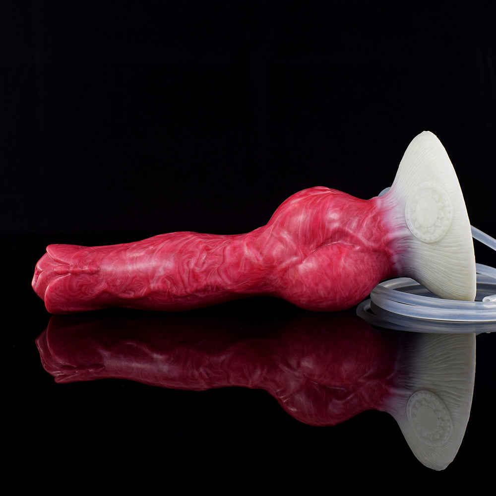 Red 8 Inch Fantasy Horse Squirting Dildo