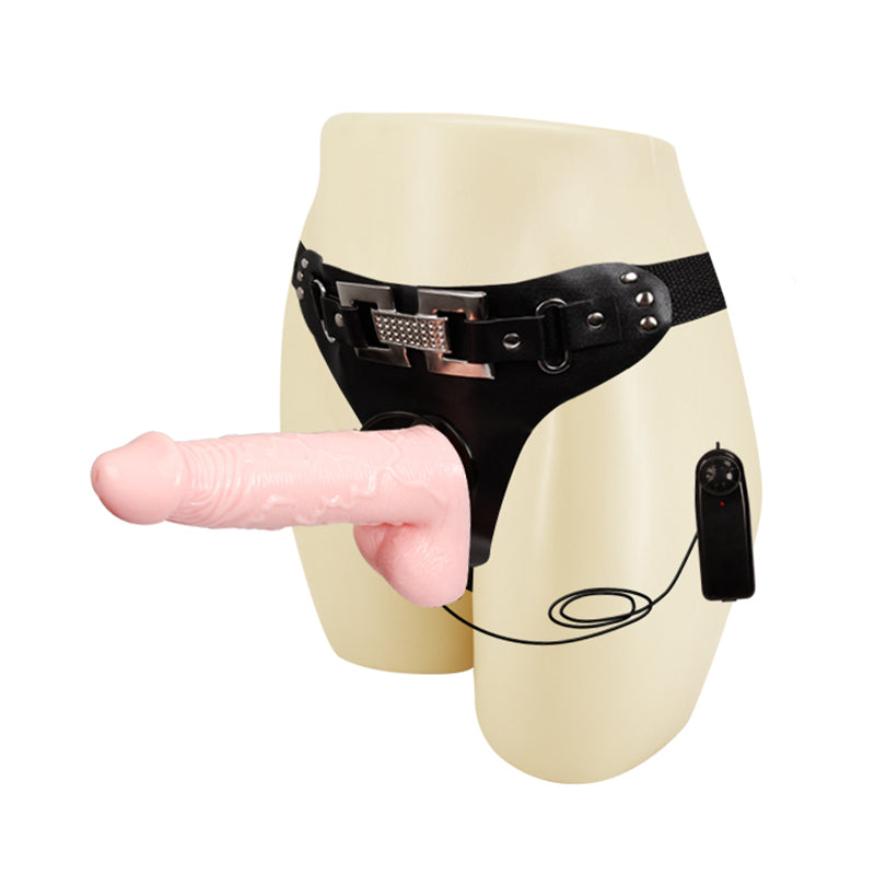 6 Inch Realistic Silicone Vibrating Strap On