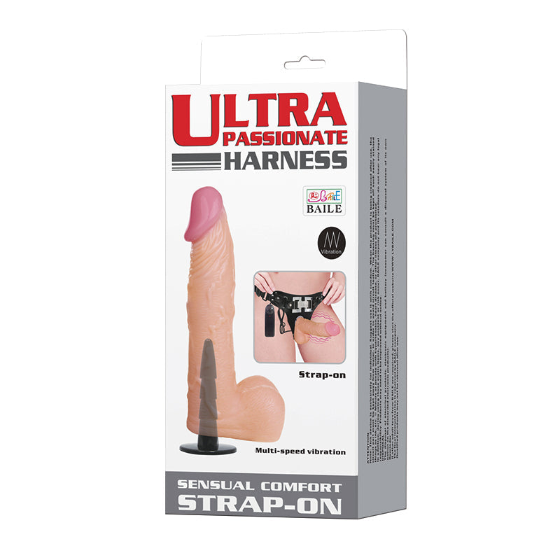 6 Inch Realistic Silicone Vibrating Strap On