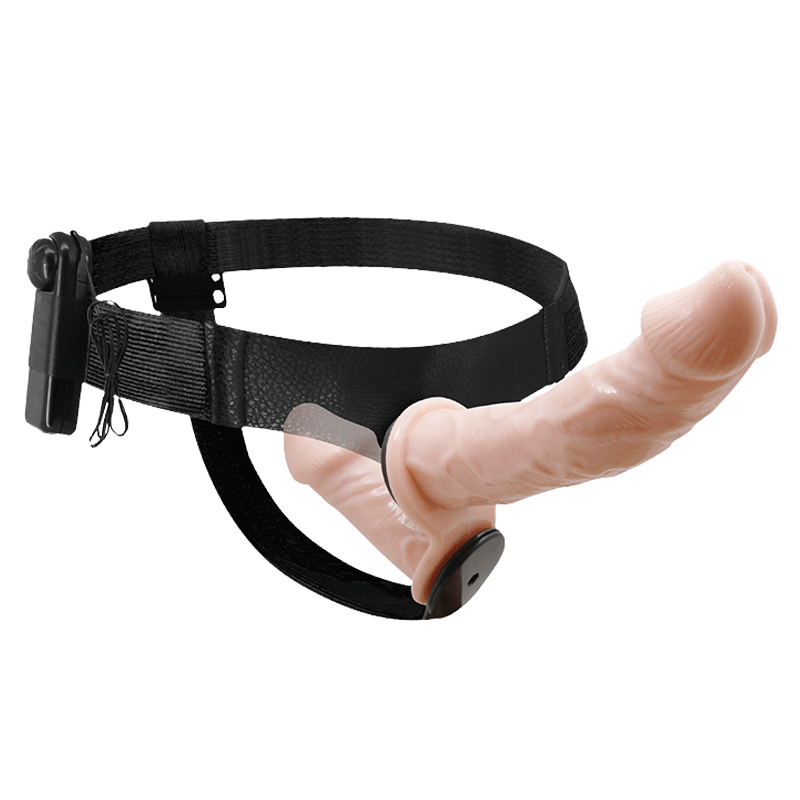 Realistic Double Head Vibrating Strap On Dildo
