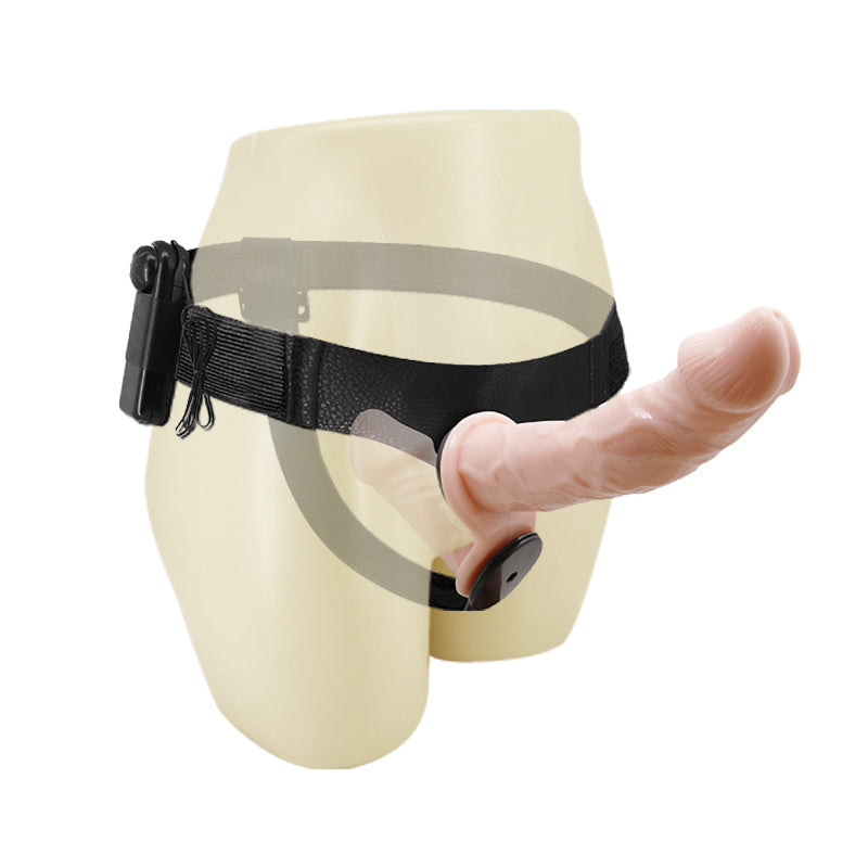 Realistic Double Head Vibrating Strap On Dildo