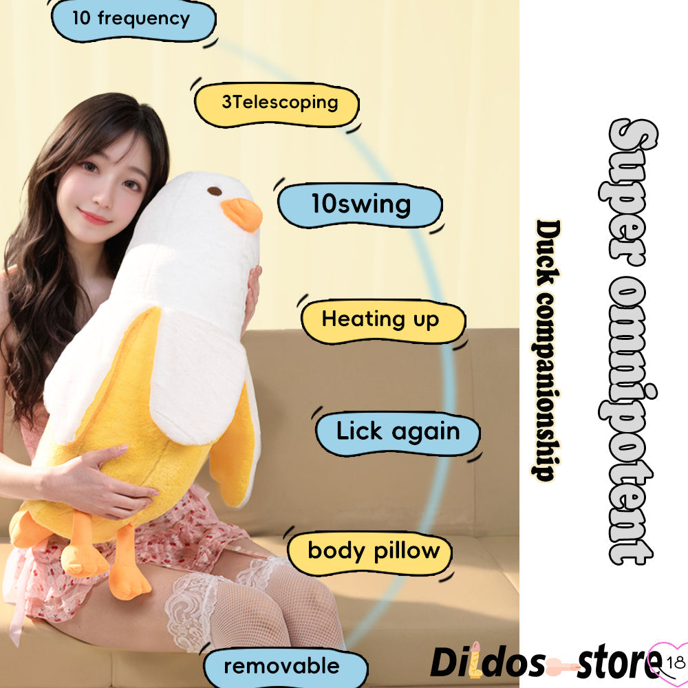 Banana Duck Plush Toy Discreet Dildo Thrusting Machine