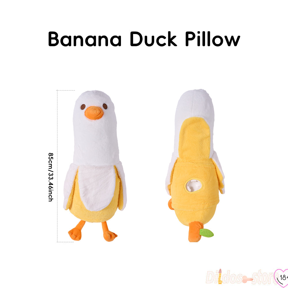 Banana Duck Plush Toy Discreet Dildo Thrusting Machine
