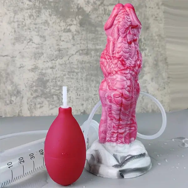 8 Inch Fantasy Dragon Squirting Strap On Dildo
