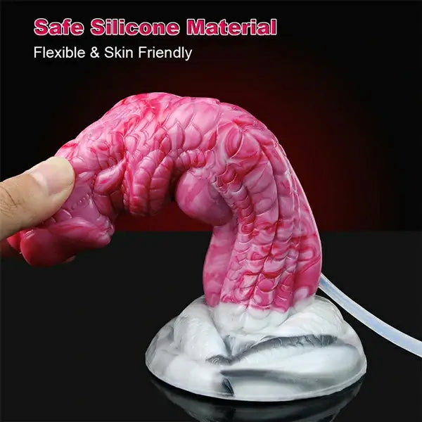 8 Inch Fantasy Dragon Squirting Strap On Dildo