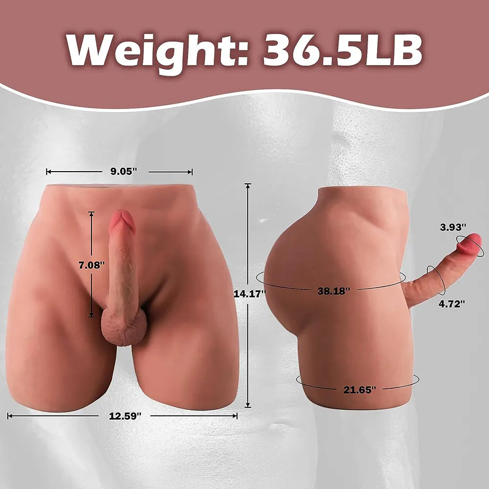 Strong Male Dildo Hip Sex Doll Torso