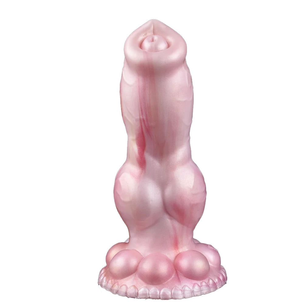 8 Inch Bulldog Silicone Knot Inflatable Dildo