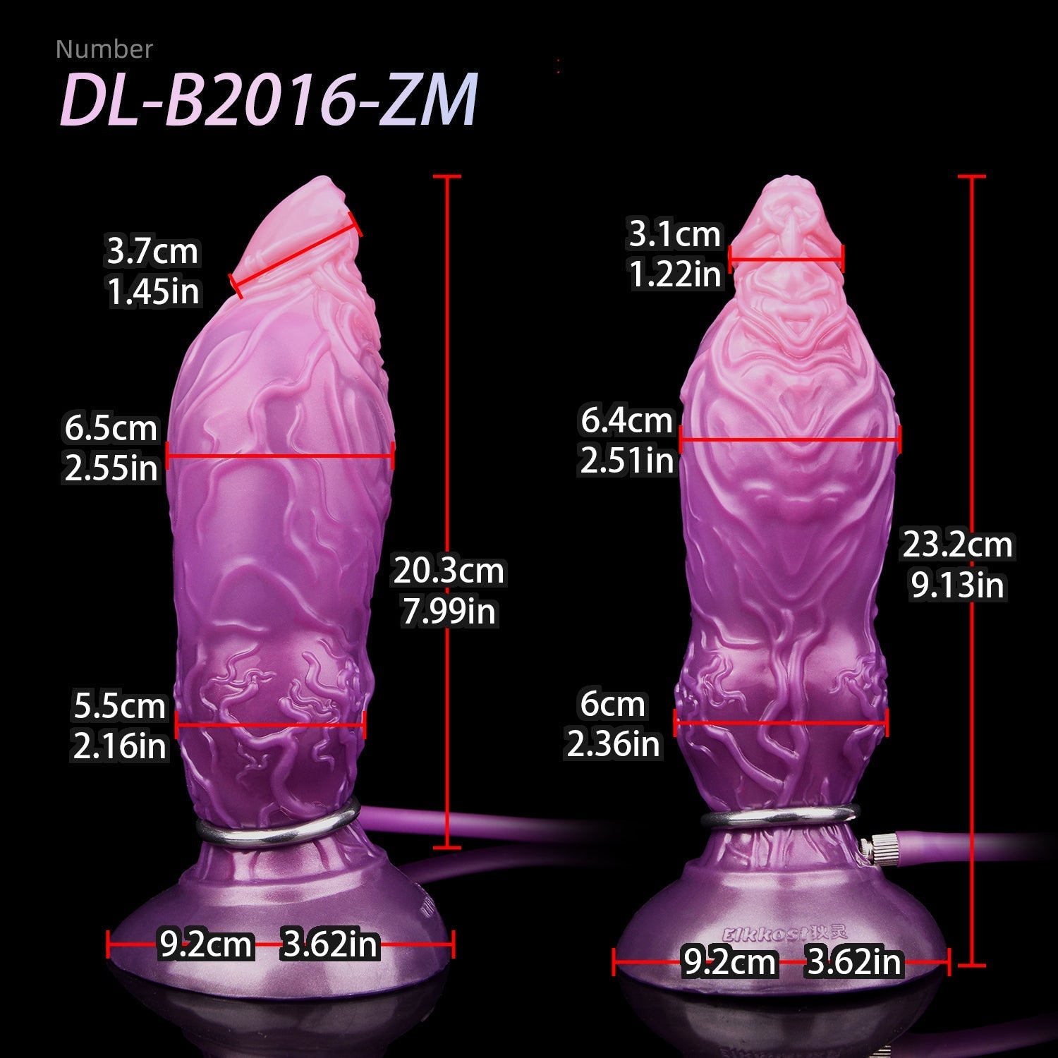 Fantasy Dog Knot Inflatable Dildo Butt Plug