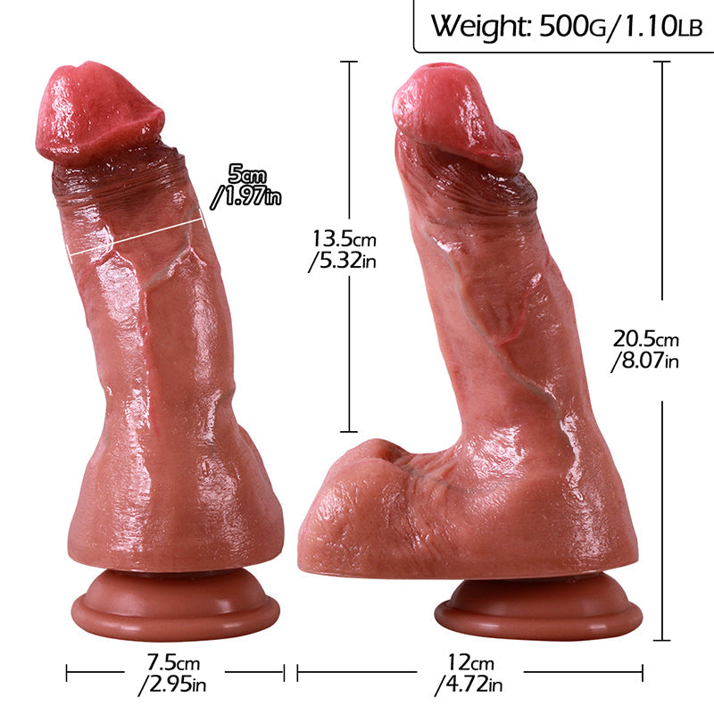 Custom 2 inch diameter Realistic Dildo