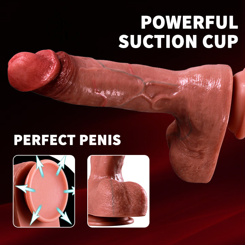 Custom 2 inch diameter Realistic Dildo With Balls