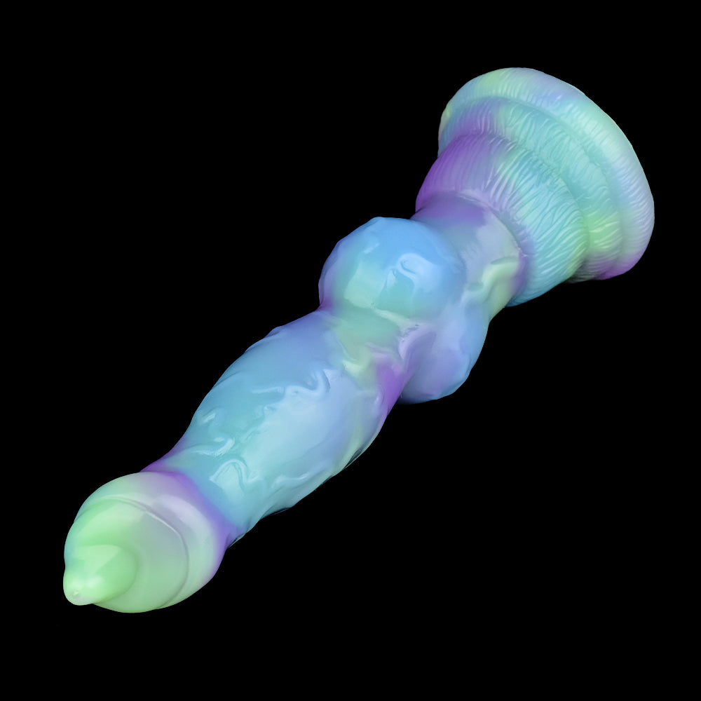 7 Inch Knot Glow In The Dark Dog Dildo