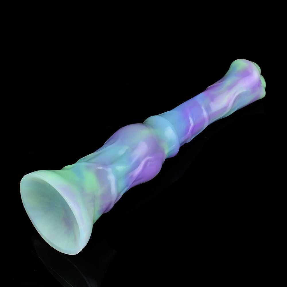 9 Inch Knot Glow In The Dark Horse Dildo