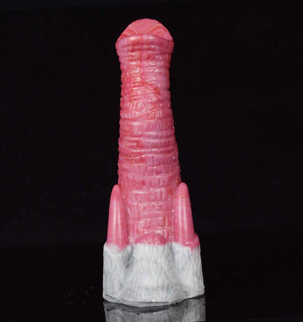 7 Inch Pink Curved Elephant Trunk Fantasy Dildo